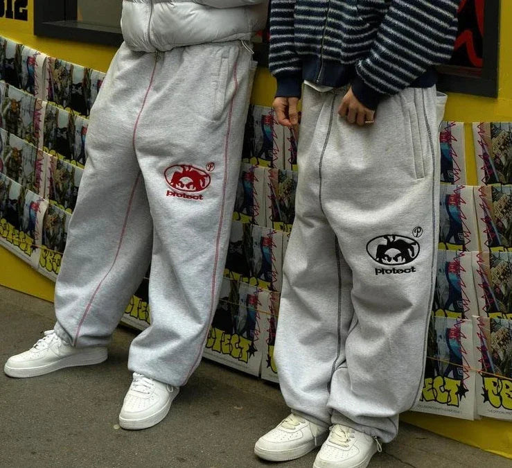 Oversized Heather Grey Sweatpants