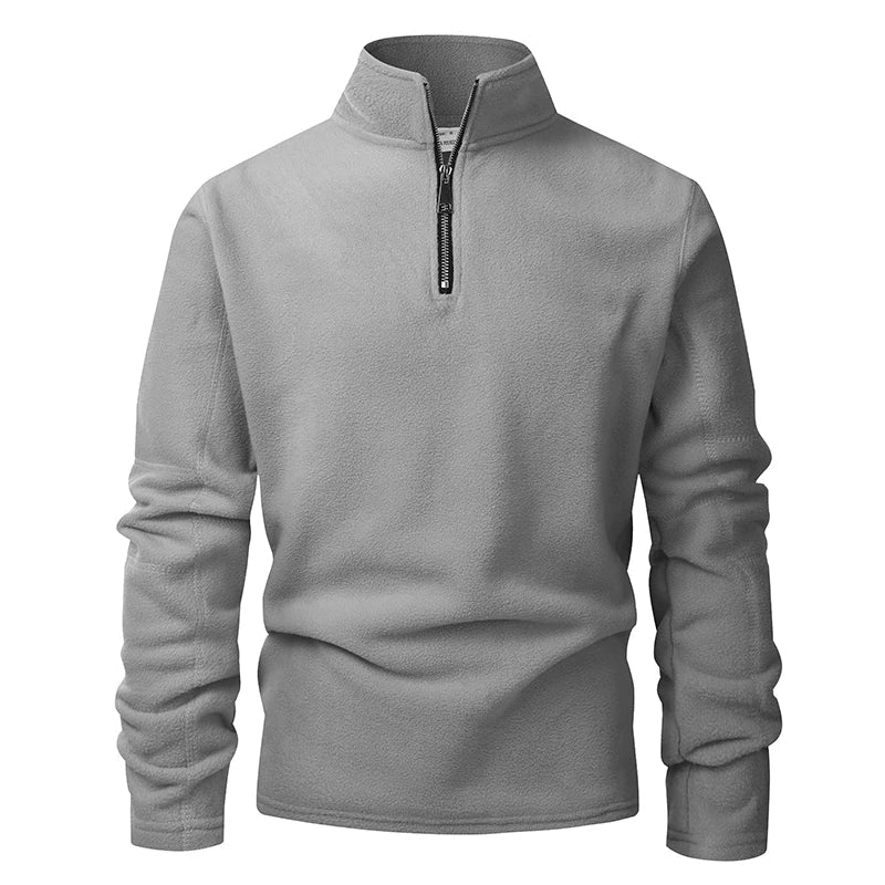 HALF-ZIP KNIT SWEATER