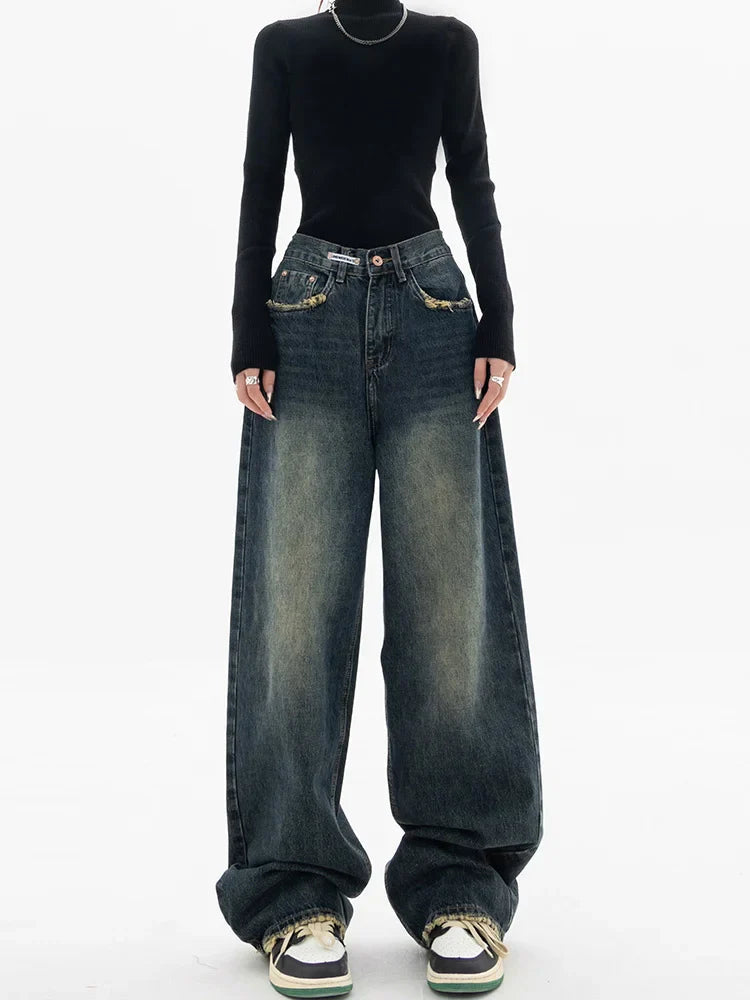 Oversized Vintage Wash Baggy Jeans