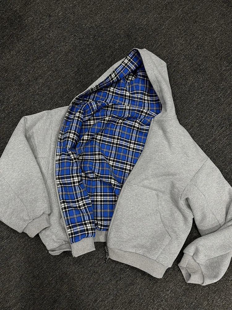 Oversized Grey Streetwear Hoodie